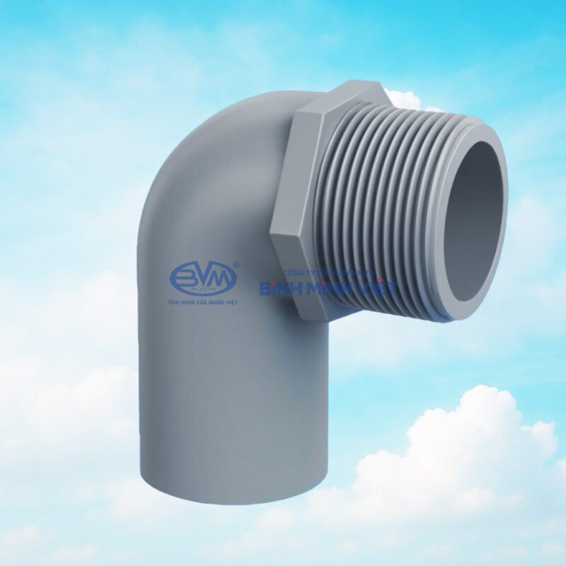 Male Threaded Elbow PVC-U – Viet Sunrise Plastic Company Fitting