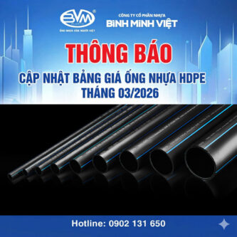 Viet Sunrise Plastic JSC – Updated Price List for HDPE Pipes March/2026